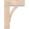 Ekena Millwork Thorton Block Smooth Bracket w/ Offset Brace, Douglas Fir, 7 1/2"W x 20"D x 28"H BKT0806X20X28THR05SDF - alternate 3